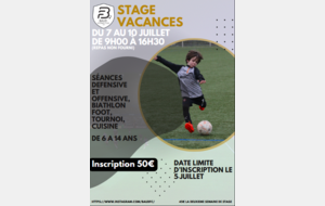 Stage Vacances N°1