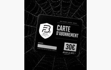 Opération carte d'abonnement saison 2026-2027