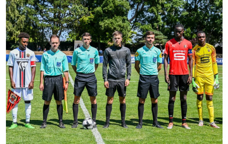 Maëlig Jouanno arbitre au Tournoi Européen U21 à Ploufragan